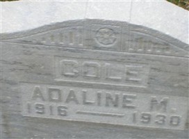Adaline M. Cole Adaline M. Cole