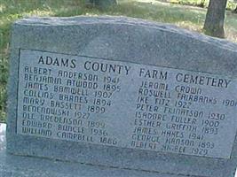 Adams County Farm Cemetery