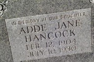 Adde Jane Hancock