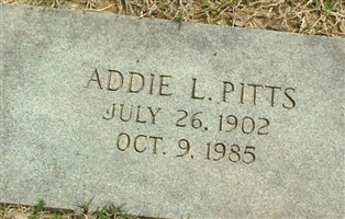 Addie L. Pitts Addie L. Pitts