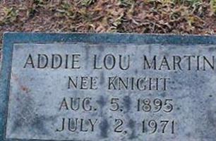 Addie Lou Martin Nee Knight