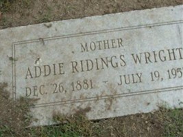 Addie Ridings Wright Addie Ridings Wright