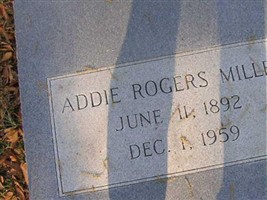 Addie Rogers Miller Addie Rogers Miller