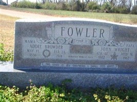 Addie V. Browder Fowler