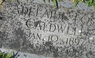 Adelaide Fogg Caldwell Adelaide Fogg Caldwell