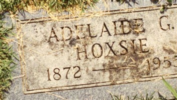 ADELAIDE GRACE "ADDIE" ERICSON HOXSIE ADELAIDE GRACE "ADDIE" ERICSON HOXSIE