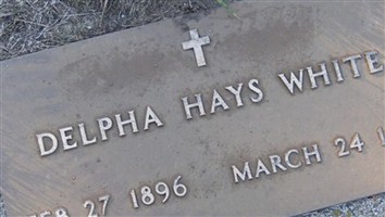 Adelphia Delilah "Delpha" Hays White Adelphia Delilah "Delpha" Hays White