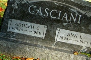 Adolph G Casciani Adolph G Casciani