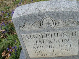 Adolphus D Jackson