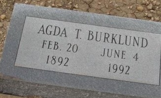 Agda T. Story Burklund Agda T. Story Burklund