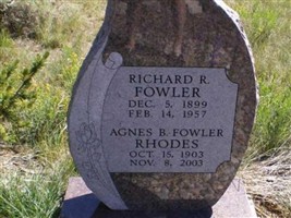 Agnes B Rhodes Fowler Agnes B Rhodes Fowler