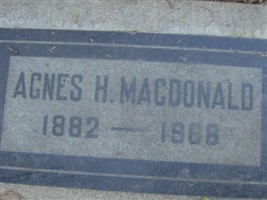 Agnes H MacDonald