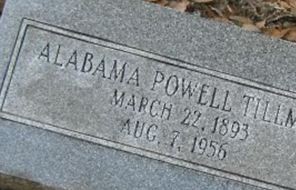 Alabama Powell Tillman