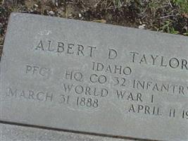 Albert D Taylor