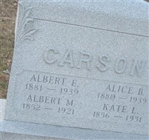 Albert E Carson Albert E Carson