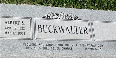 Albert S Buckwalter Albert S Buckwalter