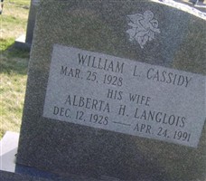 Alberta H Langlois Cassidy Alberta H Langlois Cassidy