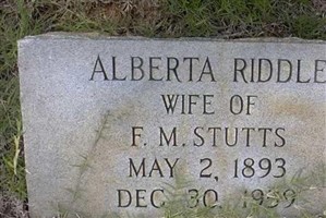 Alberta Riddle Stutts Alberta Riddle Stutts