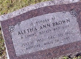 Aletha Ann Brown