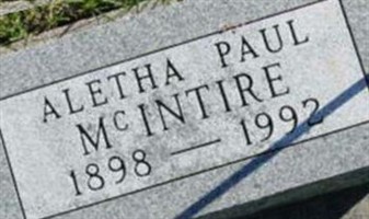 Aletha Paul McIntire Aletha Paul McIntire
