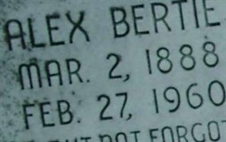 Alex Bertie McDonald Alex Bertie McDonald