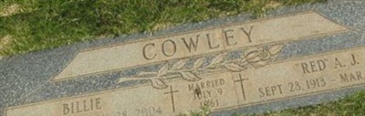 Alfred J "Red" Cowley