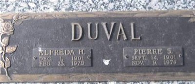 Alfreda H Duval Alfreda H Duval