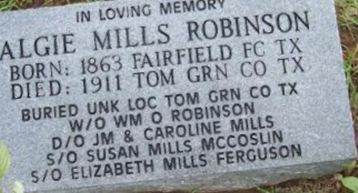 Algie Mills Robinson Algie Mills Robinson