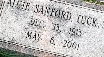 Algie Sanford Tuck, Sr Algie Sanford Tuck, Sr