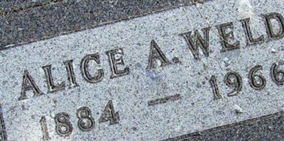 Alice A Weld Alice A Weld