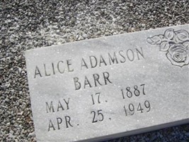 Alice Adamson Barr