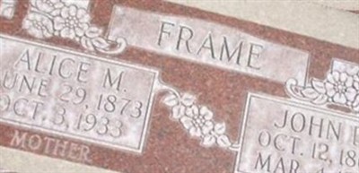 Alice Amelia Miskin Frame Alice Amelia Miskin Frame