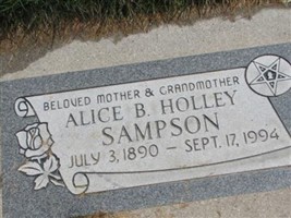 Alice B Holley Sampson