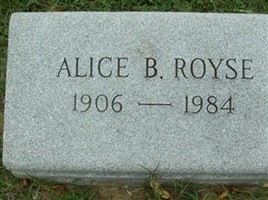 Alice B Royse Alice B Royse