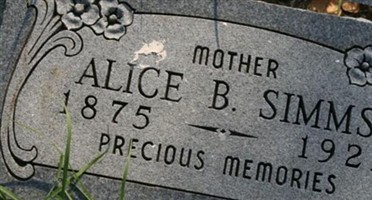 Alice B. Simms Alice B. Simms