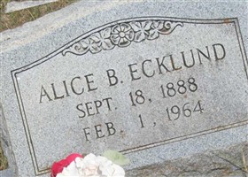 Alice Beatrice Rutter Ecklund Alice Beatrice Rutter Ecklund
