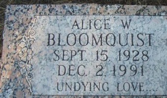 Alice Bloomquist Alice Bloomquist
