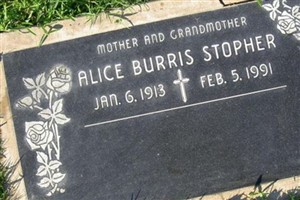 Alice Burris Stopher Alice Burris Stopher