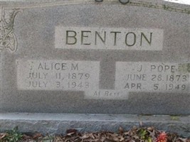 Alice Cleo Mathis Benton