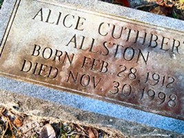 Alice Cuthbert Allston Alice Cuthbert Allston