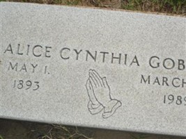 Alice Cynthia Hunt Gober Alice Cynthia Hunt Gober