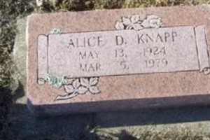 Alice D Knapp Alice D Knapp
