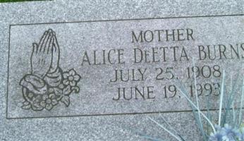 Alice DeEtta Mathews Burns