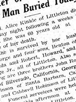 Alice Dorcas Robinson Kinkel Alice Dorcas Robinson Kinkel