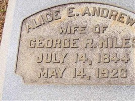 Alice E. Andrews Niles Alice E. Andrews Niles