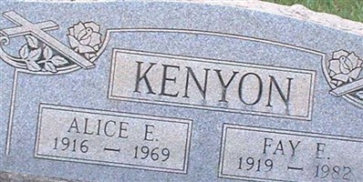 Alice E. Fiddler Kenyon Alice E. Fiddler Kenyon
