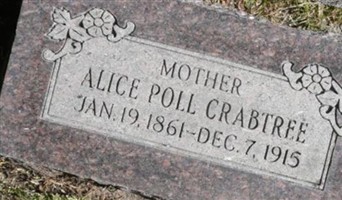 Alice Eliza Poll Crabtree Alice Eliza Poll Crabtree
