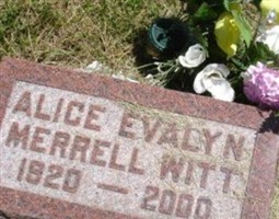 Alice Evalyn Merrell Witt
