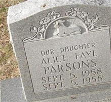 Alice Faye Parsons Alice Faye Parsons
