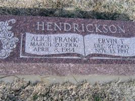Alice Frank Hendrickson
